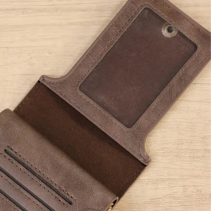 Zipper and Button Card Holder