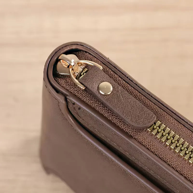 Zipper and Button Card Holder