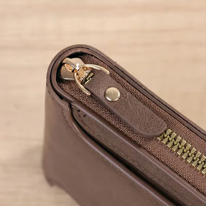 Zipper and Button Card Holder