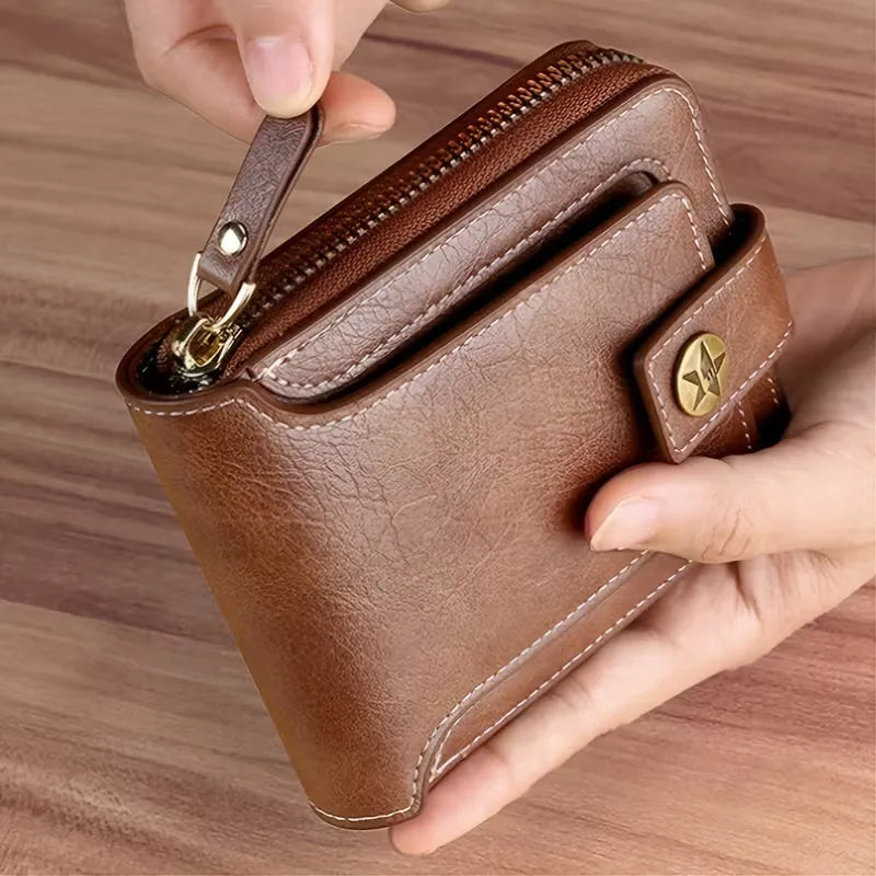 Zipper and Button Card Holder