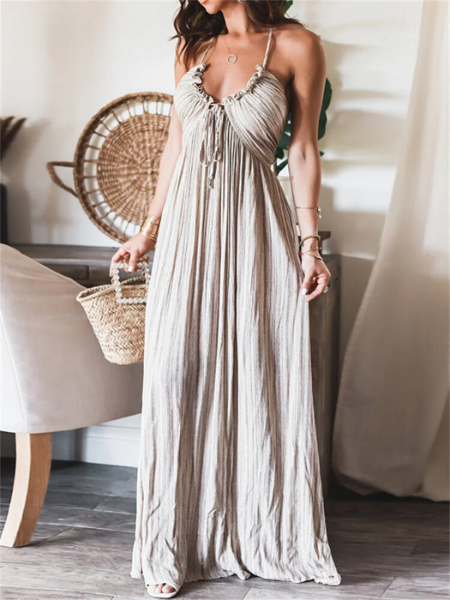 Vestido Maxi Beige - Hesja