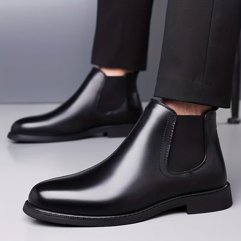 High boots with weather-resistant upper