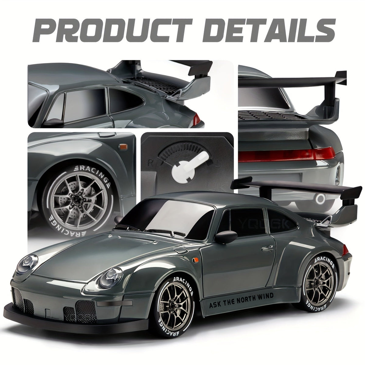 Ultimate Drift Racer 1:24 - Coche teledirigido con ruedas iluminadas