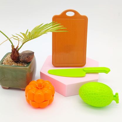 Juego educativo para cortar alimentos, frutas y verduras – Ideal para el aprendizaje temprano y los juegos de roles