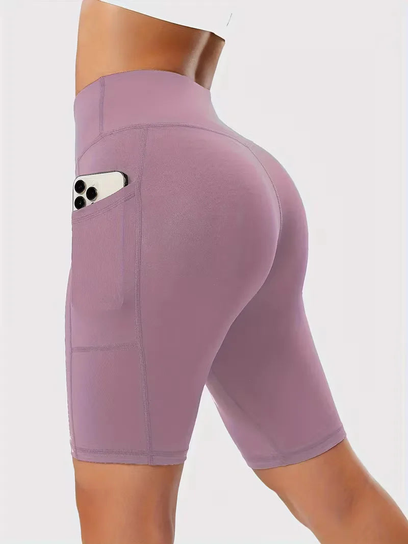 Shorts taille haute coupe slim