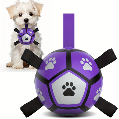 Hundespielball aus Gummi mit Griffen für drinnen und draußen