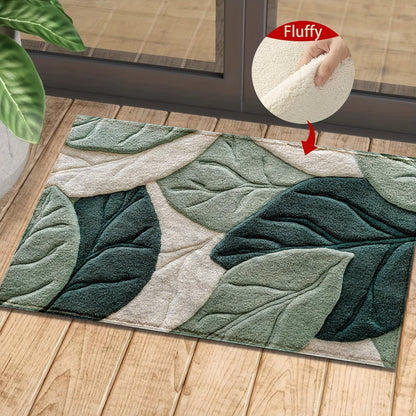 Leaf Bath Mat – Absorbent, Plush and Comfortable for the Bathroom