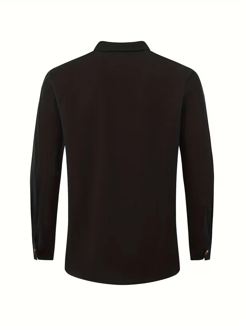 Men's suit with mandarin collar
