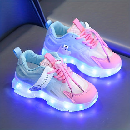 Leuchtende Sneakers für Kinder – Bunt mit LED-Beleuchtung für einen verspielten Look