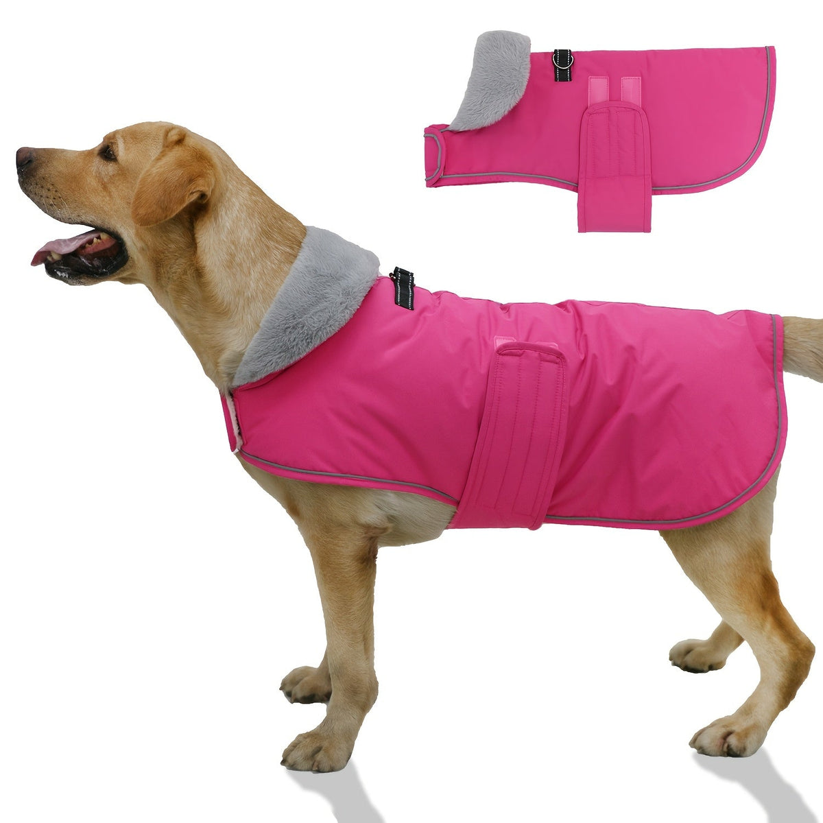 Cappotto per cani con fodera calda, adatto a diverse razze e ideale per l'inverno