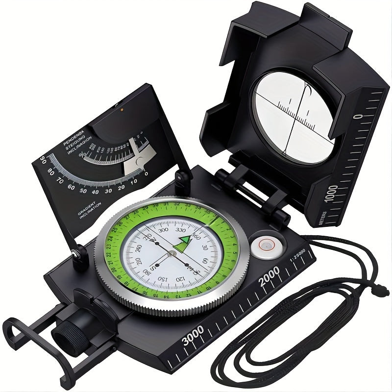TrekGuard Military Compass – Waterproof and Illuminated for Precise Navigation
