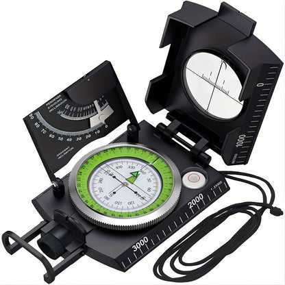 TrekGuard Military Compass – Waterproof and Illuminated for Precise Navigation