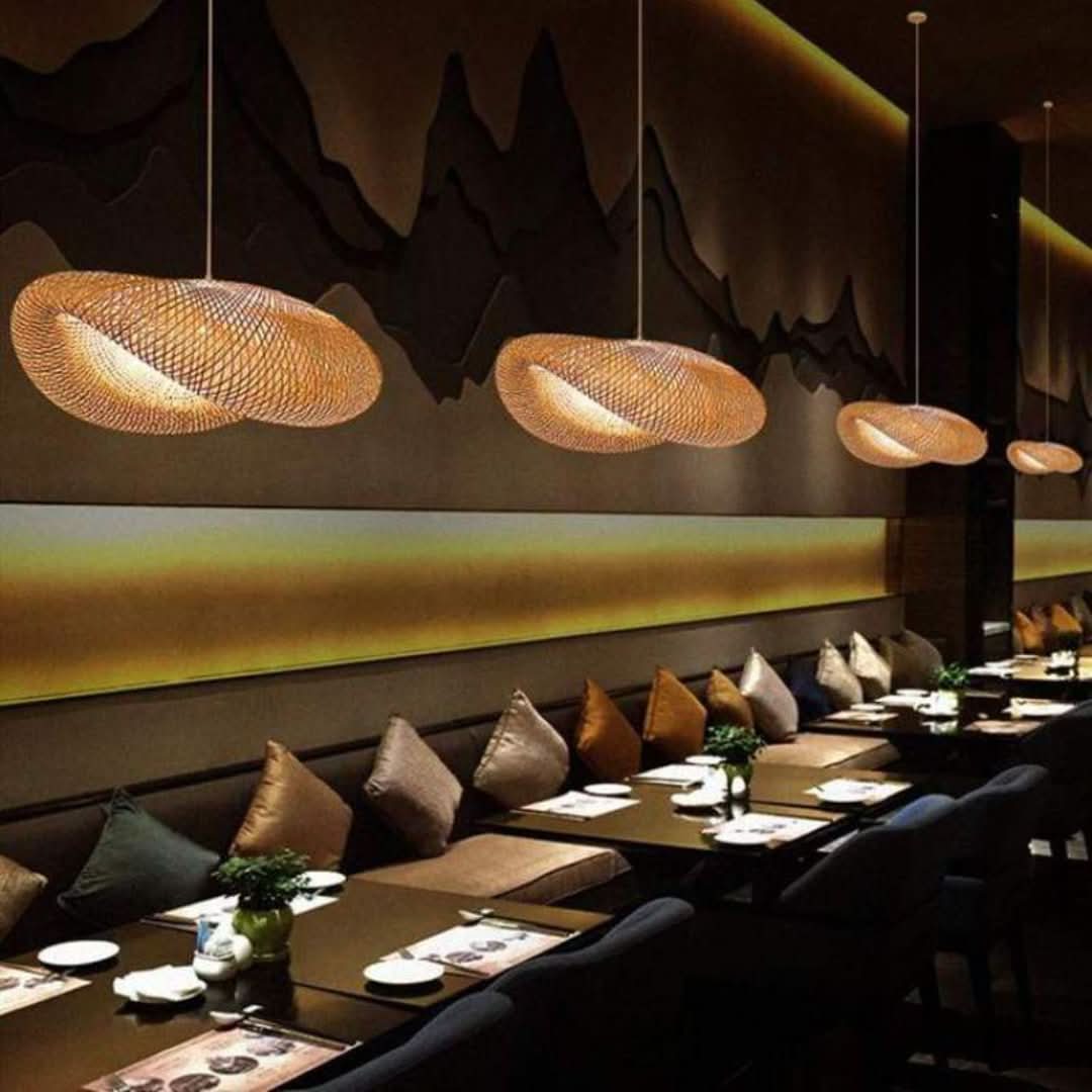 Muto - Bamboo LED Pendant Light
