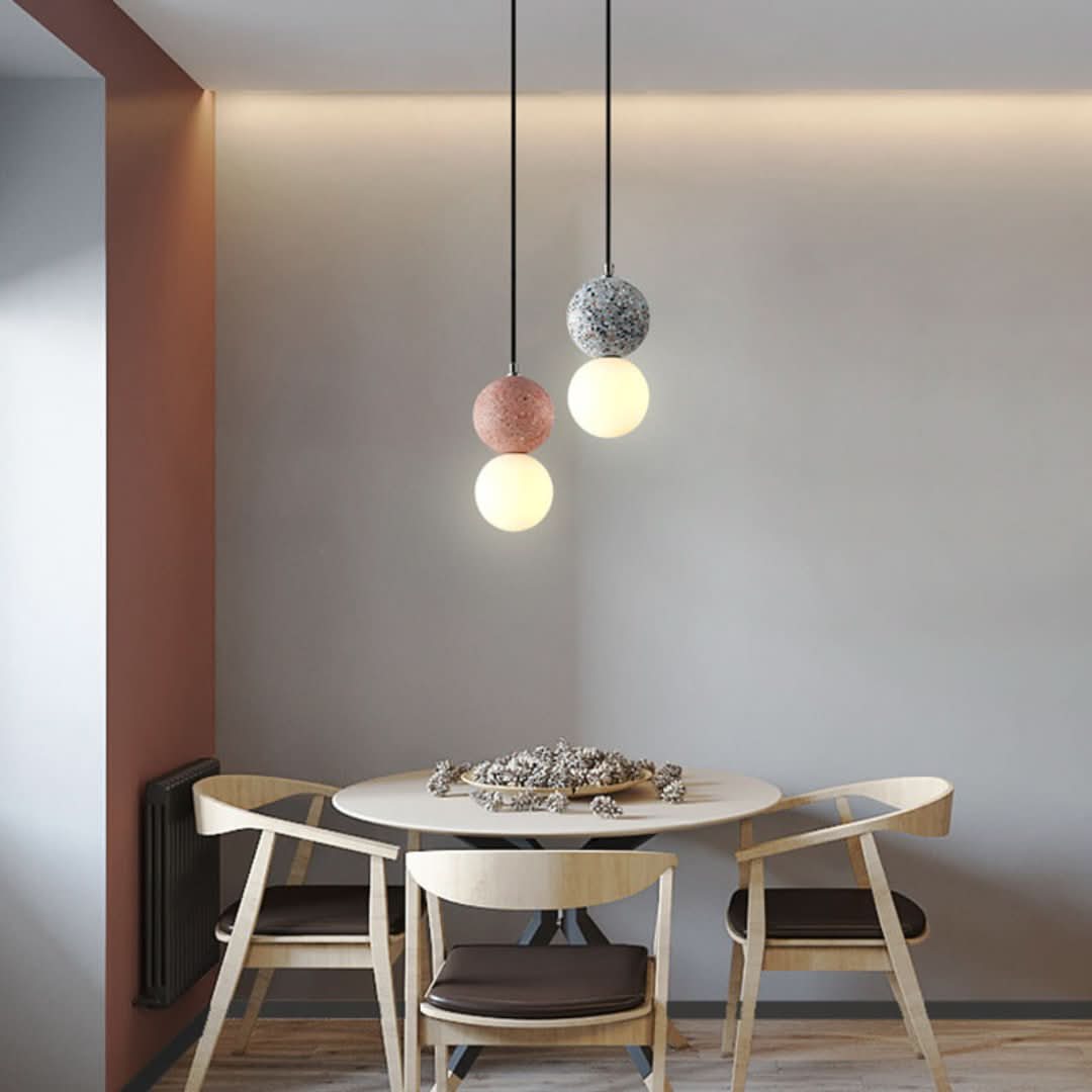 Valentina moderne kuleformet LED-pendellampe