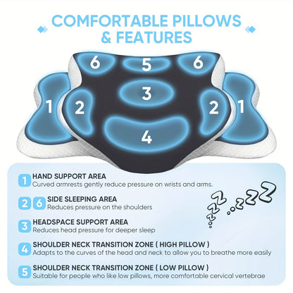 Ergonomisch nekkussen van traagschuim – Voor optimaal comfort en ondersteuning tijdens de nacht