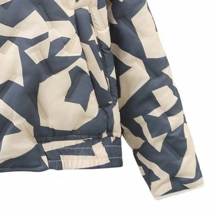 Jade - Stitched Quilted Women's Coat with Stylish Print
