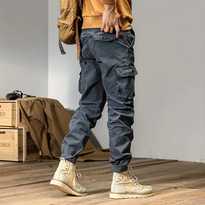 Calças jogger cargo elegantes para homem