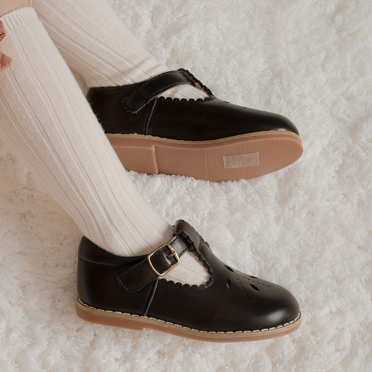 Girls' flat vintage anti-slip casual shoes - Lolli