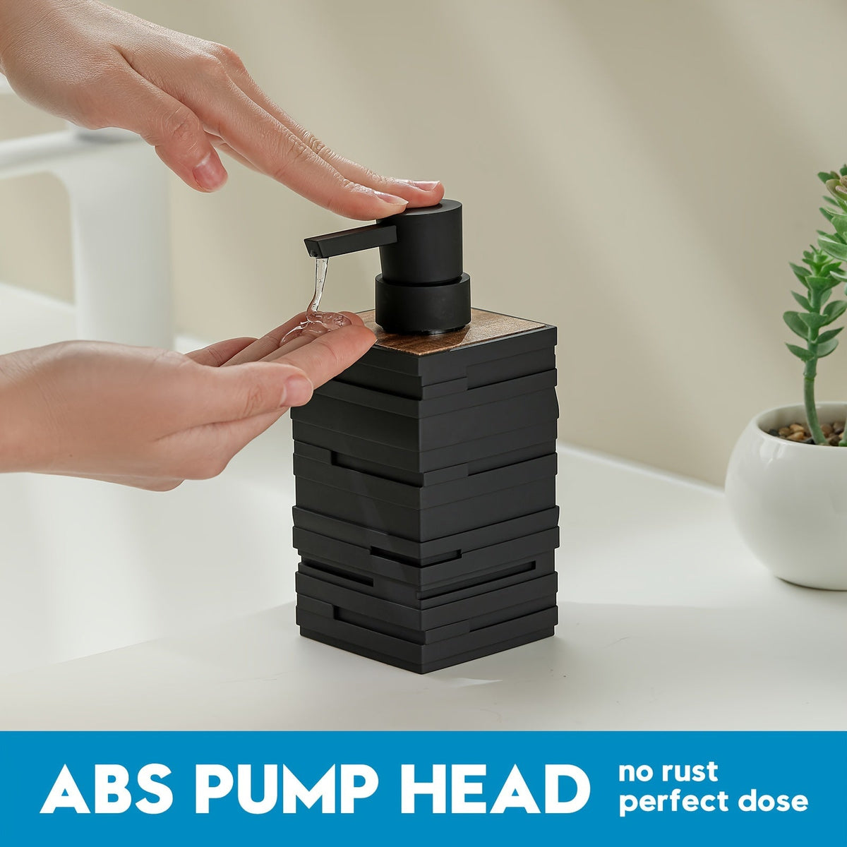 Moderne vierkante plastic zeepdispenser – Minimalistisch en praktisch