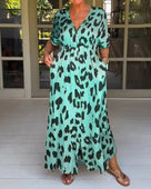 Maxi Dress with Leopard Print - Esmee