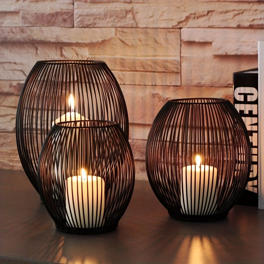 Set di portacandele LunaGlow – Illuminazione elegante e suggestiva