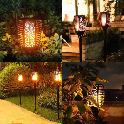 2x Solar Garden Lanterns for Magical Evenings