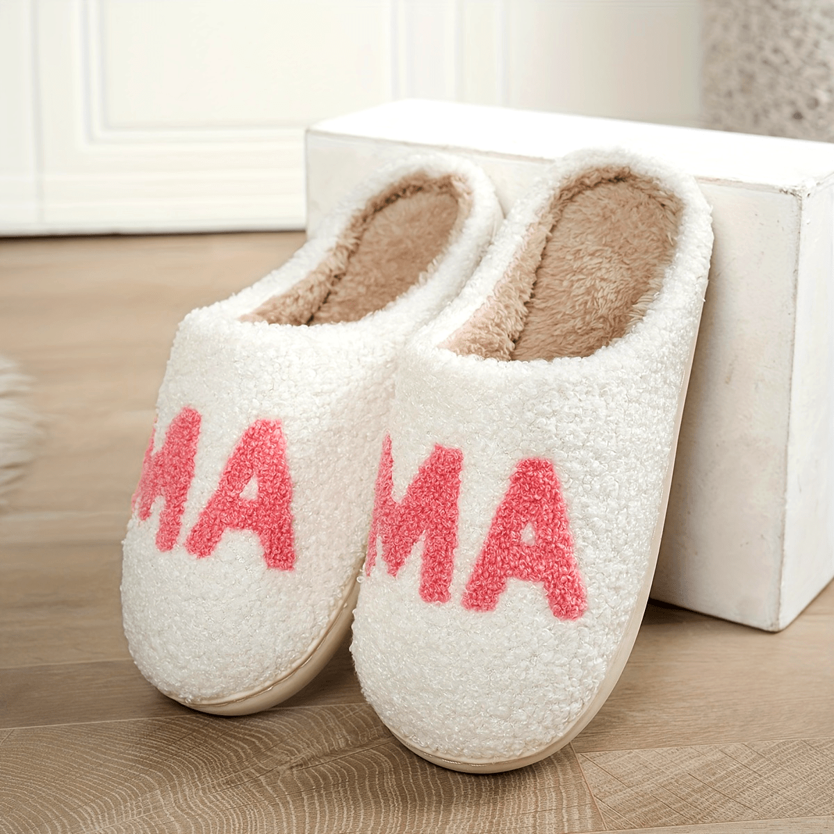 Velvet Slippers with MAMA – Soft and Comfortable Slippers for Mother’s Day