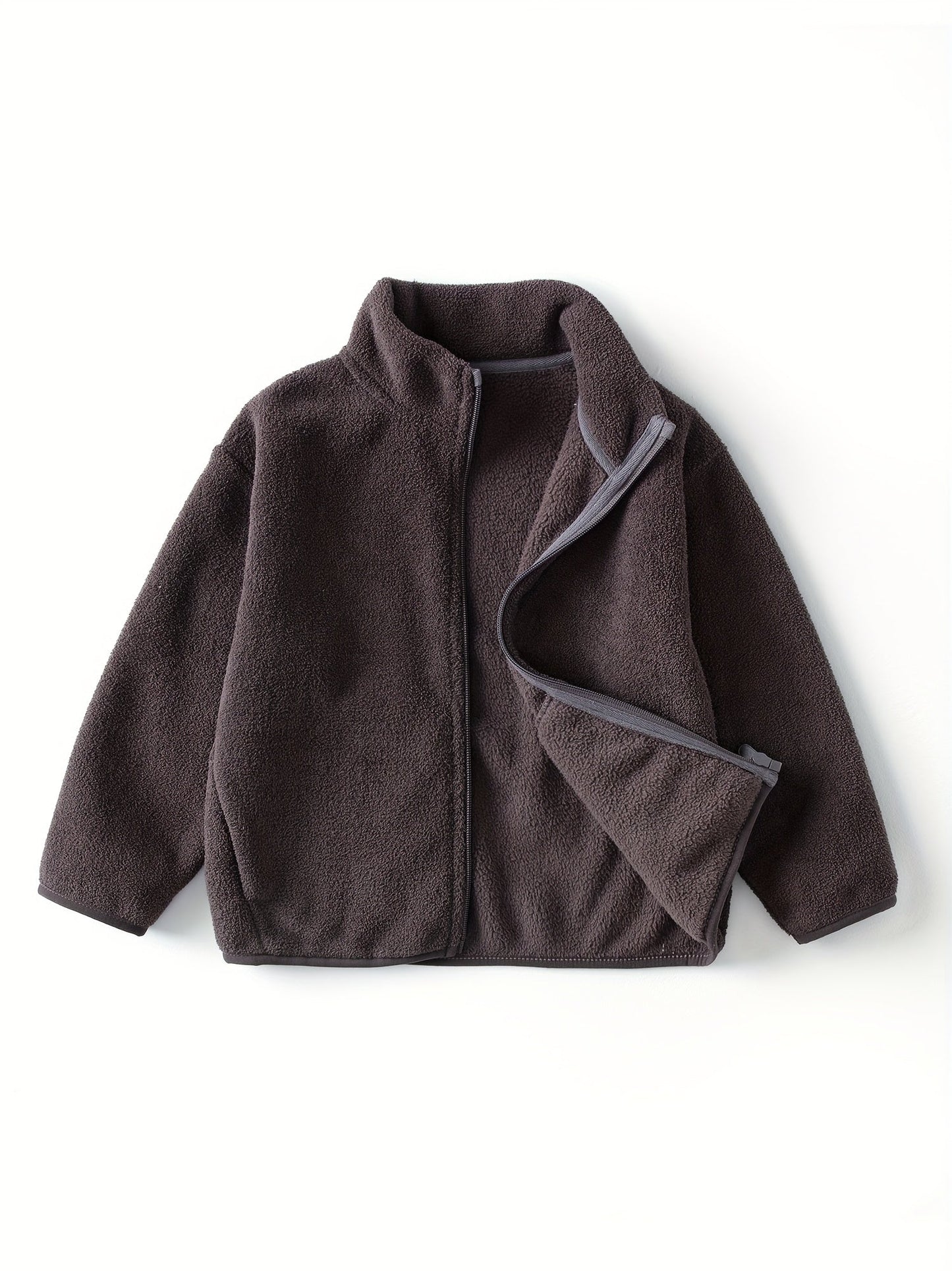 Polar fleece children's jacket in solid colour - Fenley