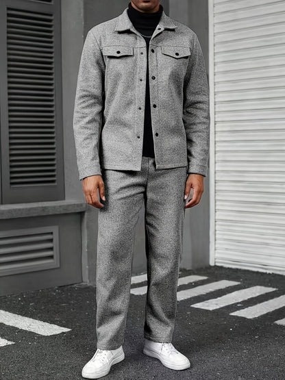 Modern Two-Piece Men's Set – Comfort and Casual Elegance