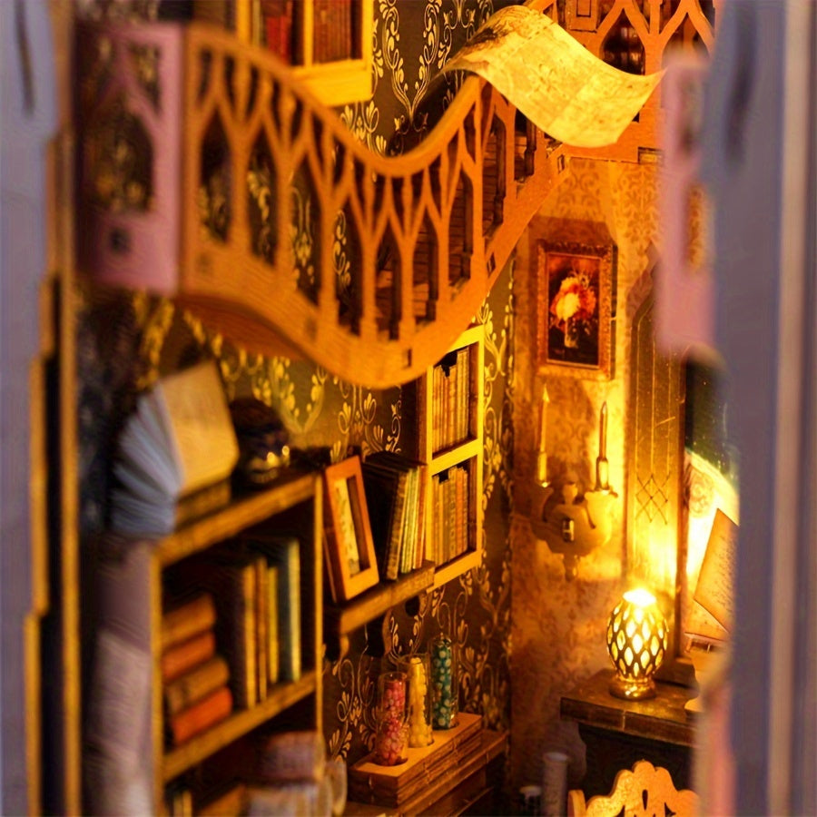 Casa de libros mágica - rompecabezas de madera 3D para constructores creativos