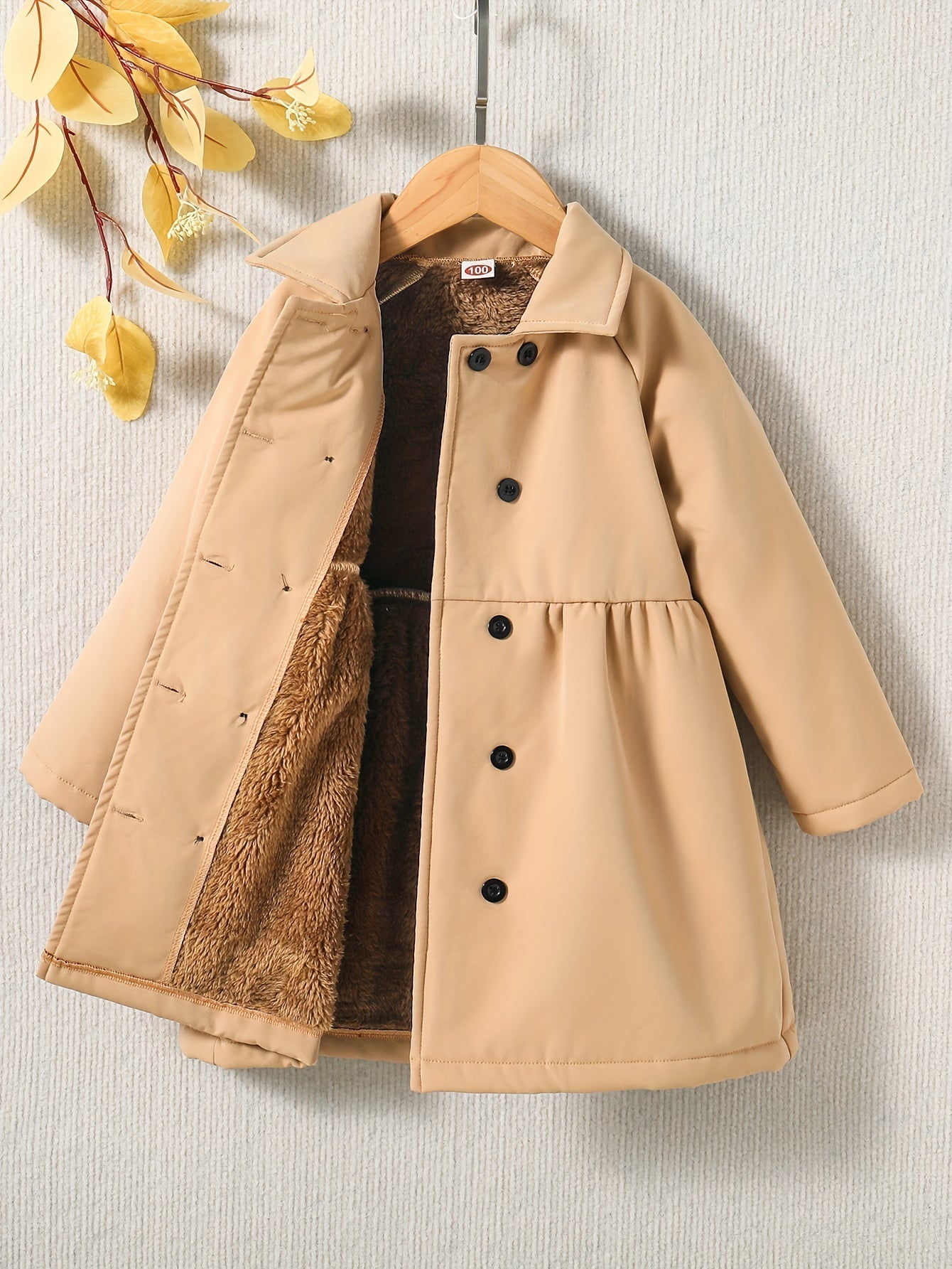 Toddler Girls' Winter Coat with Fleece Lining - Sabine