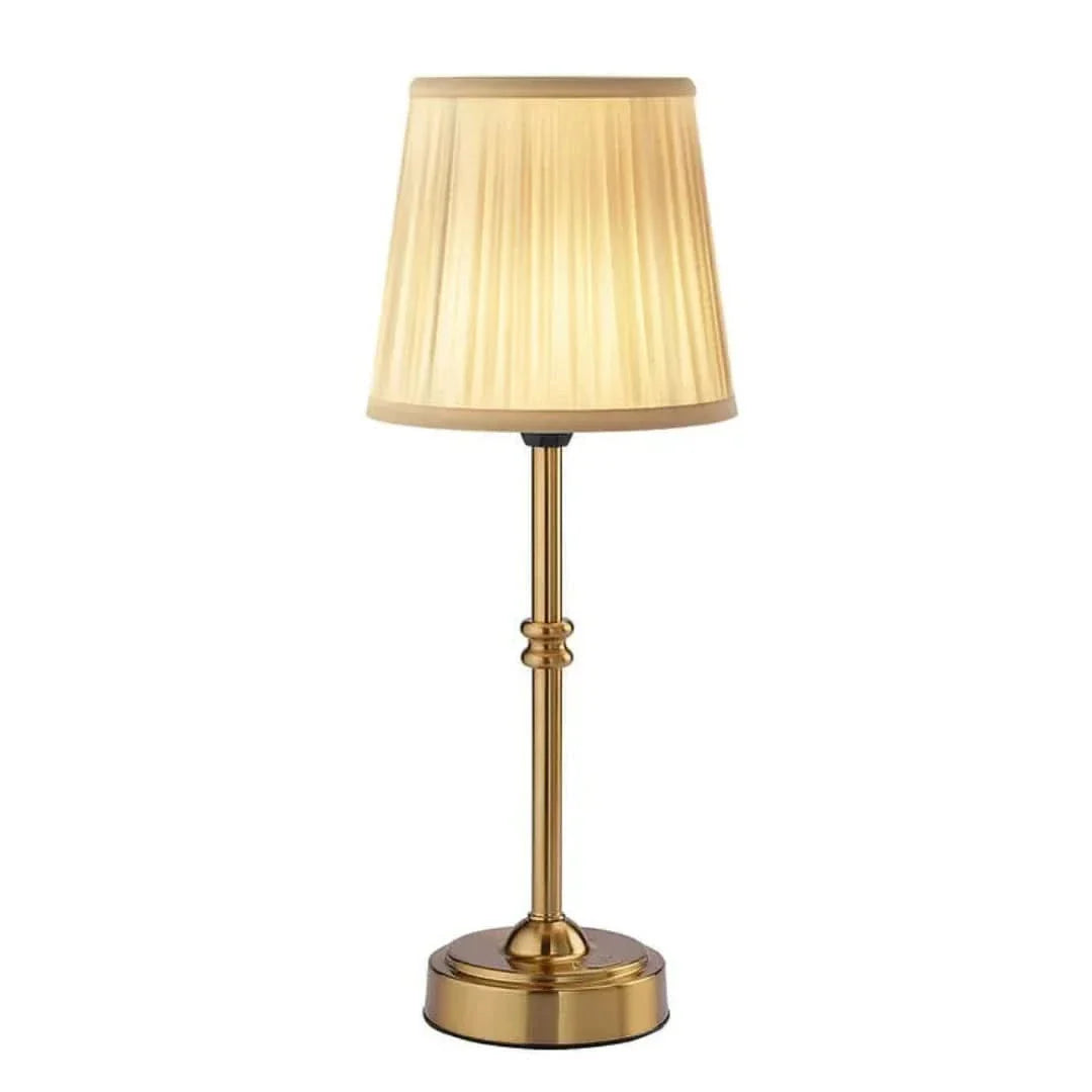 Cordless Table Lamp - LED Retro Fabric