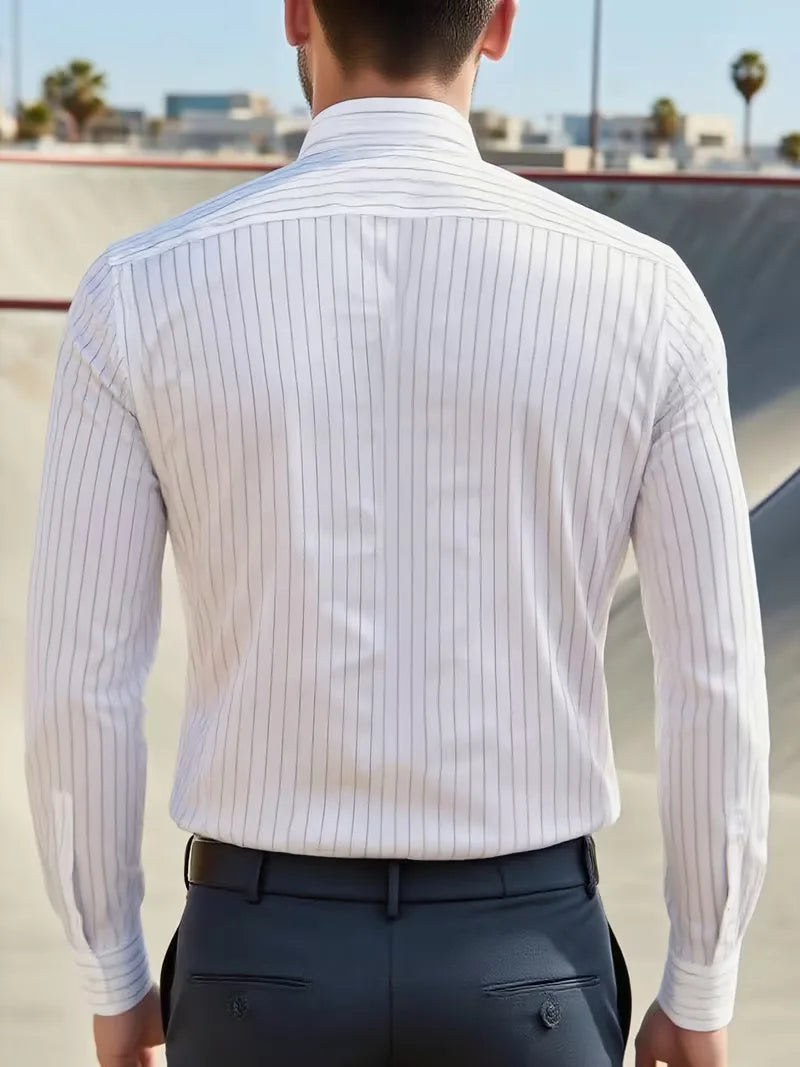 Chemise intelligente avec col mao