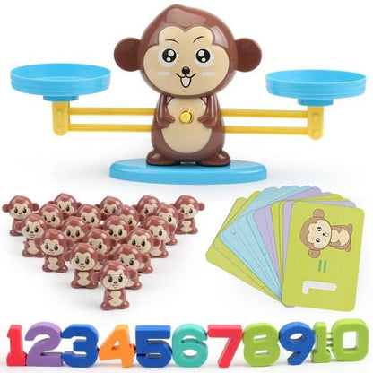 Apenbalans | wiskunde leren | Montessori-weegschaal