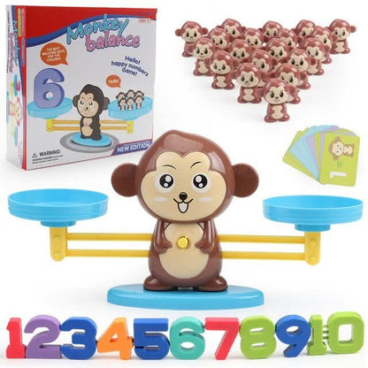 Apenbalans | wiskunde leren | Montessori-weegschaal