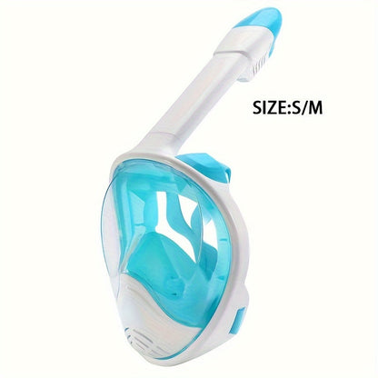 Full Face Snorkel Mask – 180° Panoramic View and Camera Mount for the Perfect Underwater Experience