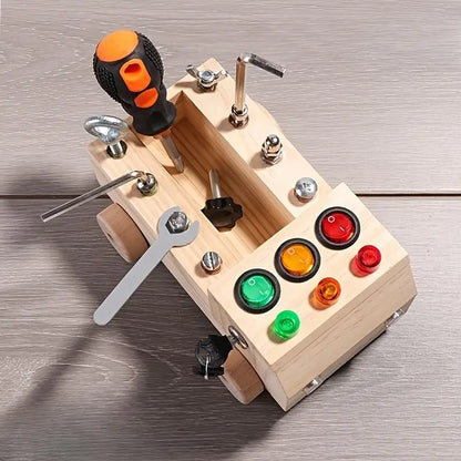 Montessori Busy Board - Learn & Play with LEDs - Creative Development