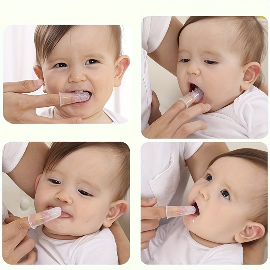 Soft Silicone Baby Finger Toothbrush for Oral Care and Teething