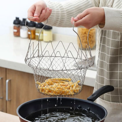 Frittierkorb - Für mehrere Portionen und faltbar