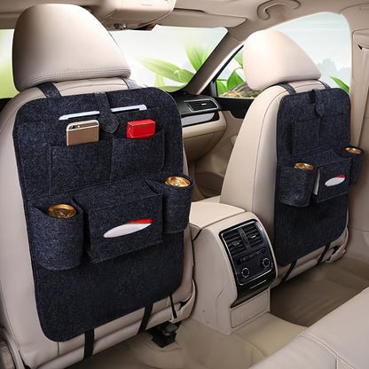 Car Seat Organiser with Storage Pockets and Tablet Holder for Backseat