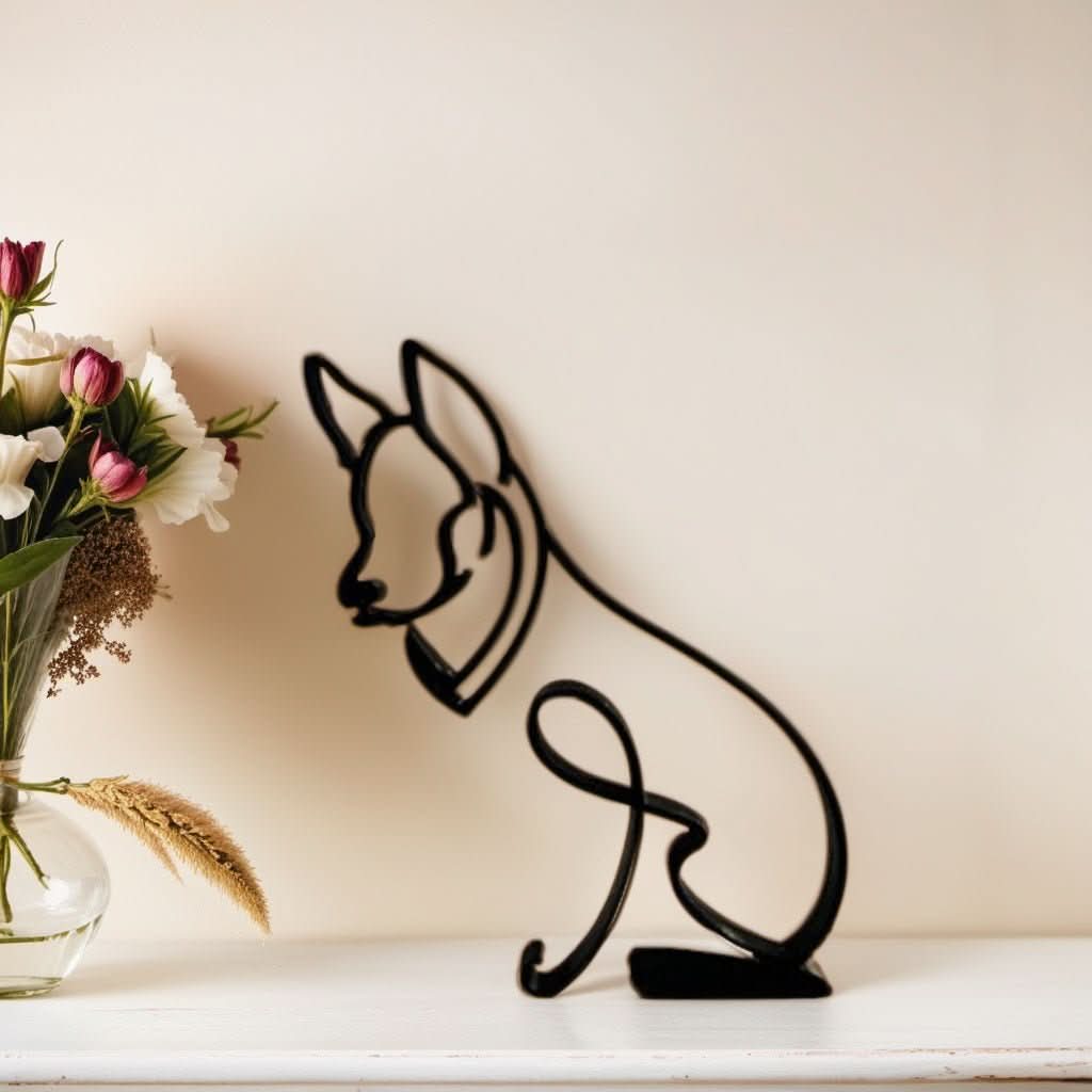 Abstract Dog Sculptures