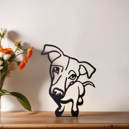 Abstract Dog Sculptures