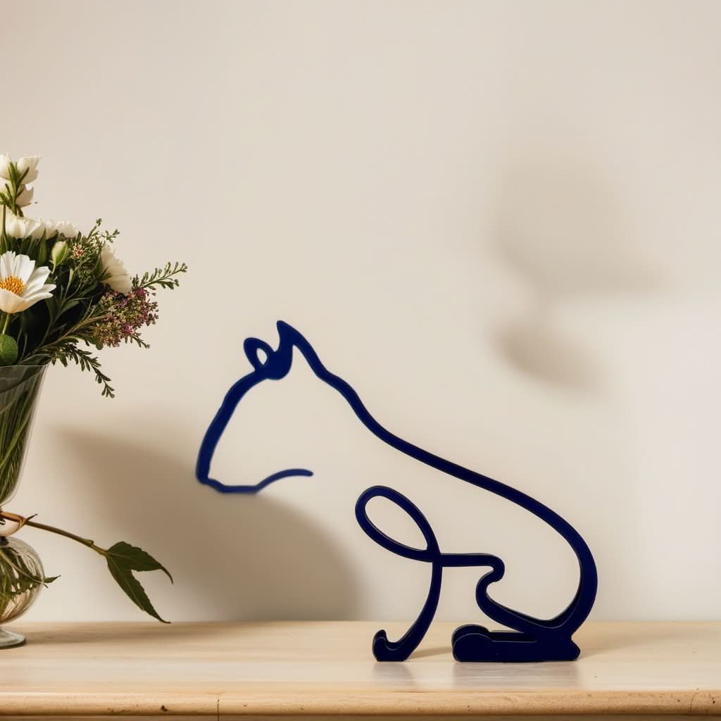 Abstract Dog Sculptures