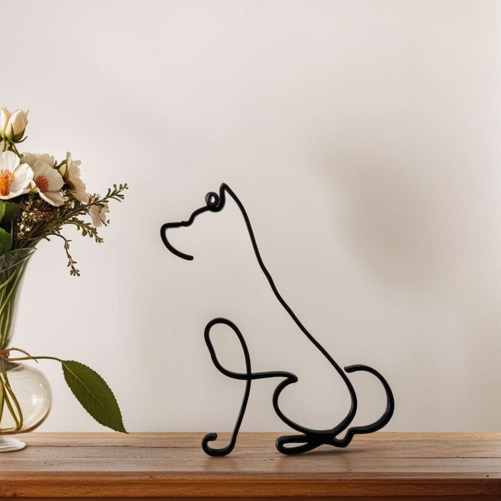 Abstract Dog Sculptures