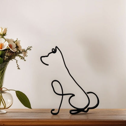 Abstract Dog Sculptures