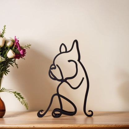 Abstract Dog Sculptures