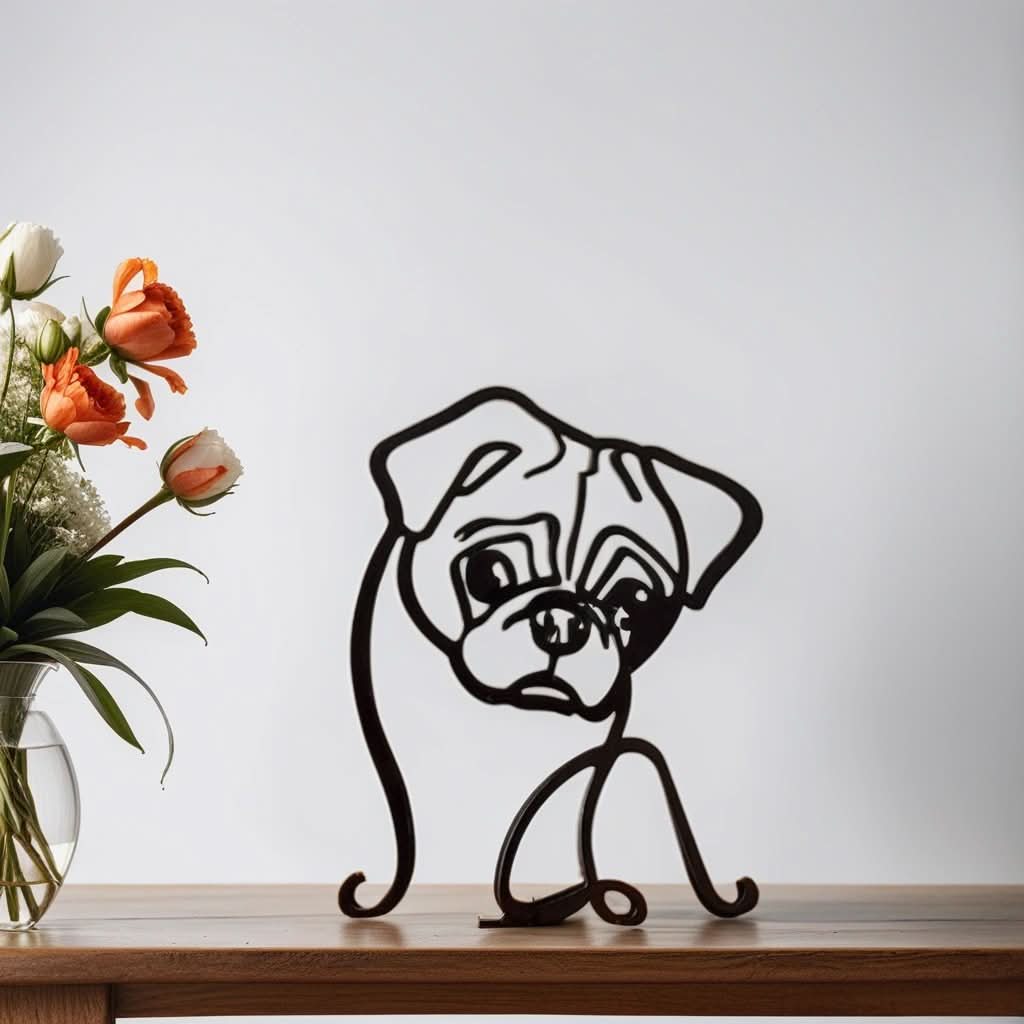 Abstract Dog Sculptures