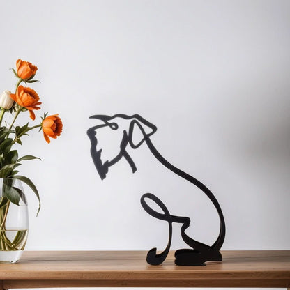 Abstract Dog Sculptures