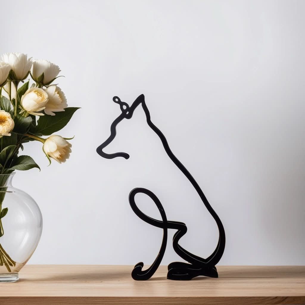 Abstract Dog Sculptures