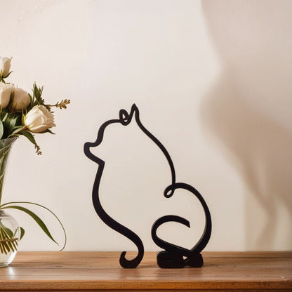 Abstract Dog Sculptures